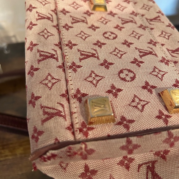 Authentic Louis Vuitton Josephine PM Bordeaux  Mini Lin - Picture 15 of 17